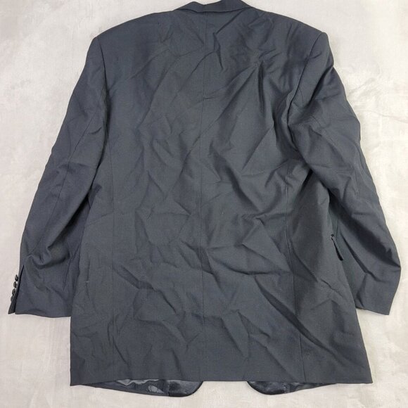 Giorgio Sant Angelo Vintage Black 100% Wool Men's Blazer Coat | Size 44L - Picture 8 of 8